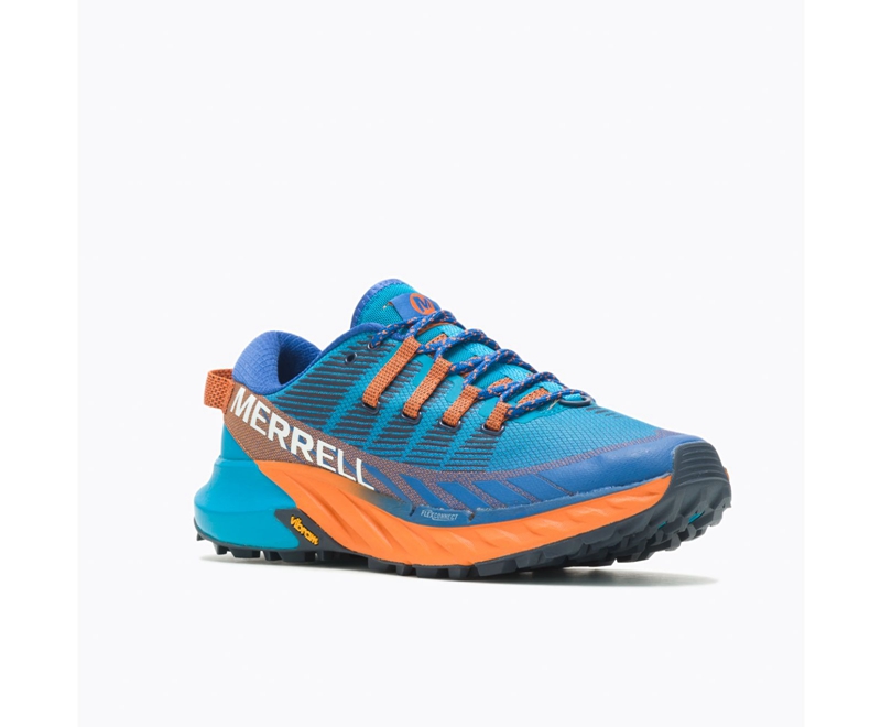 Merrell Agility Peak 4 Men's Trail Running Shoes Blue | 3104-GBLIE