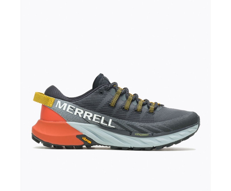 Merrell Agility Peak 4 Men\'s Trail Running Shoes Black | 9374-TKBIW