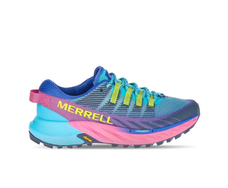 Merrell Agility Peak 4 Women\'s Trail Running Shoes Turquoise | 4985-KUONA