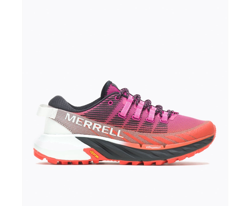 Merrell Agility Peak 4 Women\'s Trail Running Shoes Fuchsia | 9517-WMYXQ