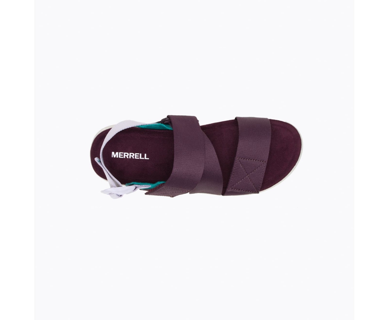 Merrell Alpine Cush Backstrap Women's Sandals Burgundy | 3204-XJWCE