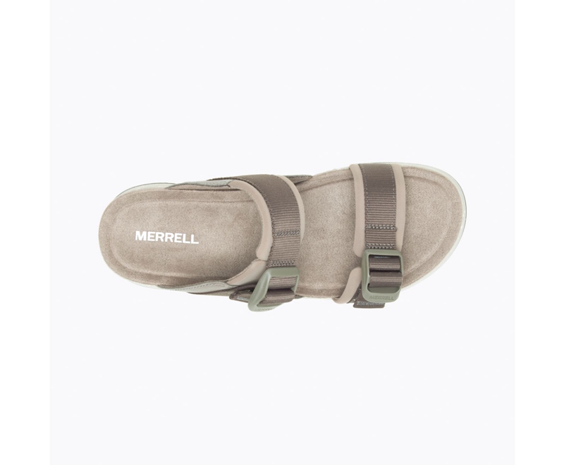 Merrell Alpine Cush Slide Women's Sandals Coffee | 5912-JWGKS