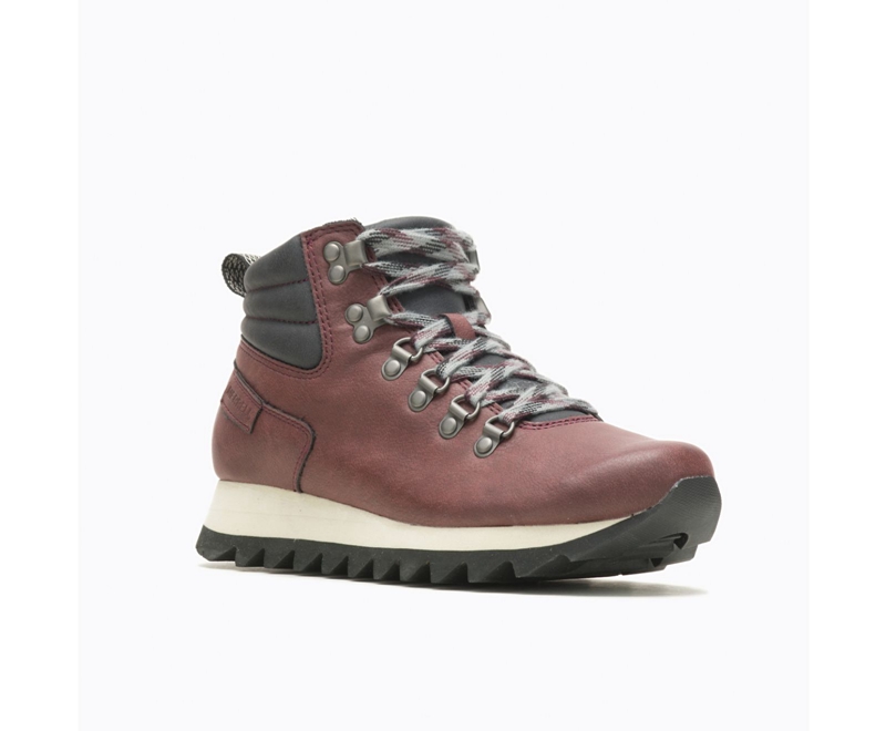 Merrell Alpine Hiker Women's Hiking Boots Burgundy | 4081-SYZGN