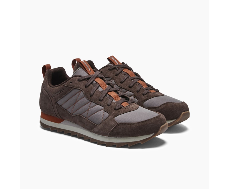 Merrell Alpine Men's Sneakers Chocolate | 8197-ZEUWM