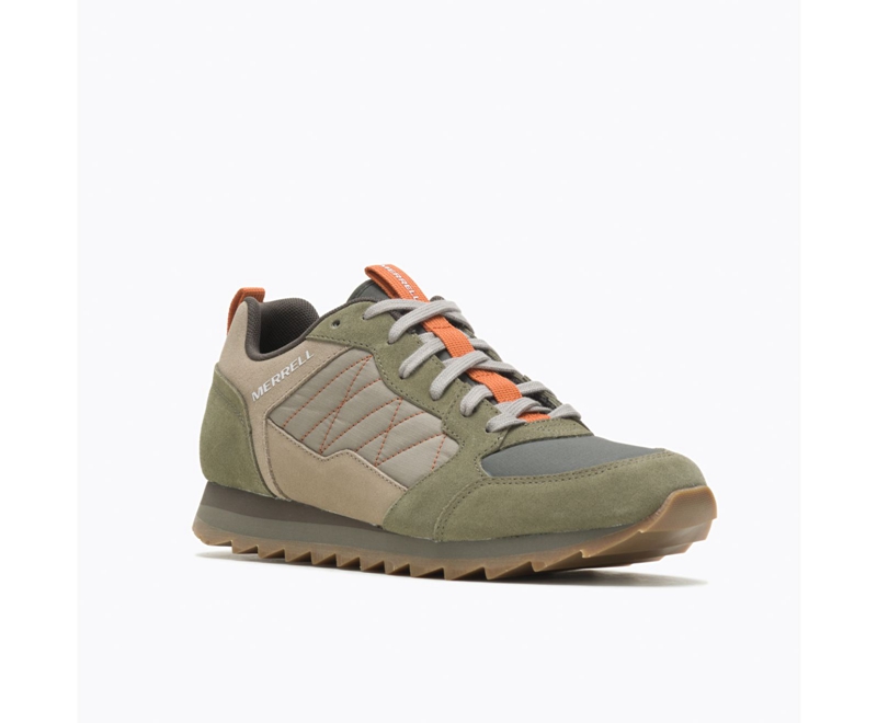 Merrell Alpine Men's Sneakers Olive | 9523-AYBJL