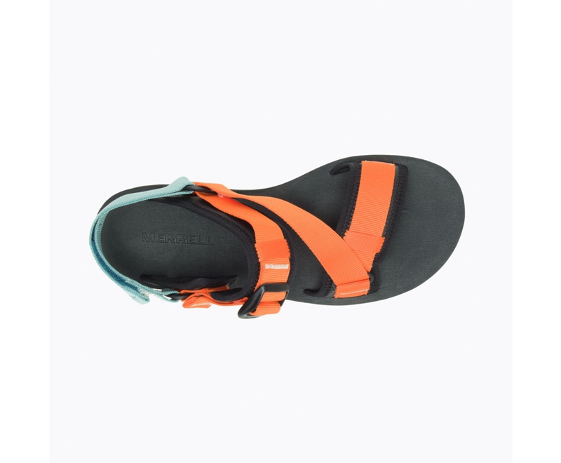 Merrell Alpine Strap Men's Hiking Sandals Orange | 0163-UBSPG