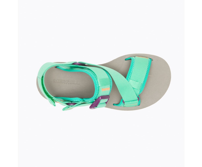 Merrell Alpine Strap Women's Sandals Mint | 3708-RBSOA