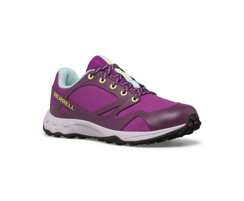 Merrell Altalight Low Kids' Hiking Shoes Purple | 0258-QUVTD