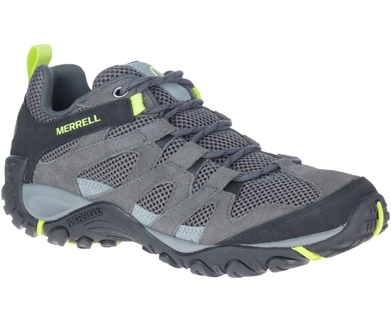 Merrell Alverstone Men's Hiking Boots Grey / Light Green | 7946-ZWSRX