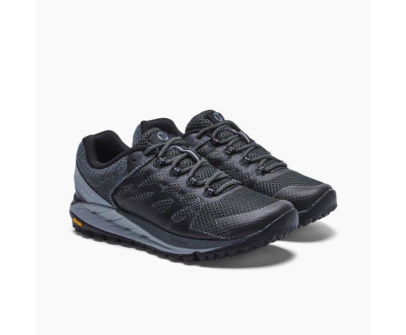 Merrell Antora 2 GORE-TEX® Wide Width Women's Trail Running Shoes Black | 8520-XTMWL