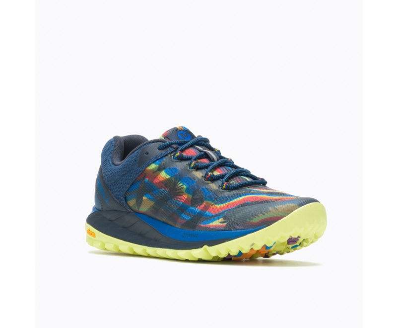 Merrell Antora 2 Rainbow Mountain 3 Wide Width Women's Trail Running Shoes Multicolor | 6475-BQSTE