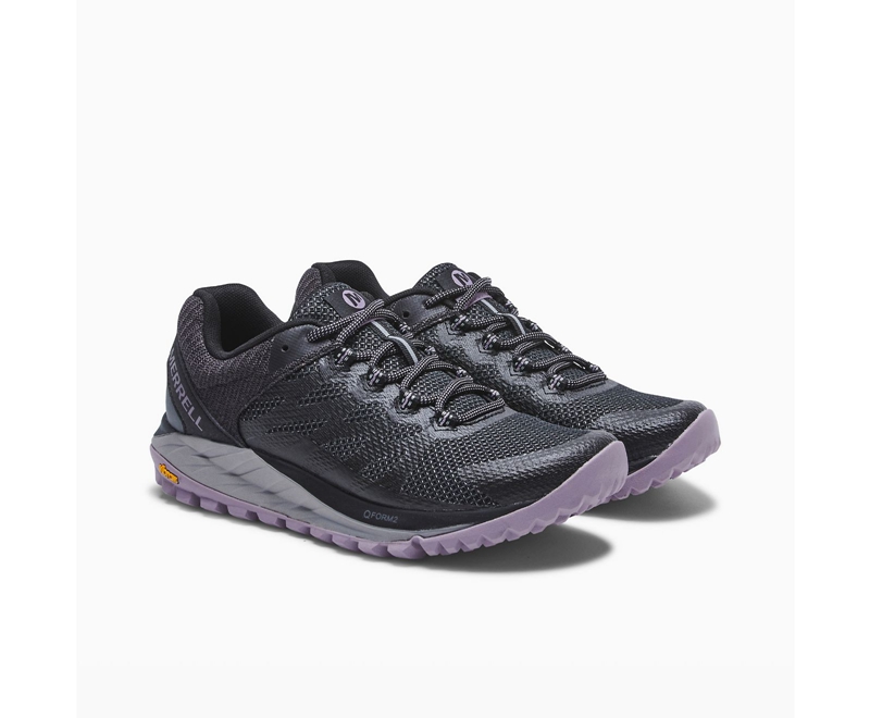 Merrell Antora 2 Women's Trail Running Shoes Black / Dark Grey | 4031-TYVRU