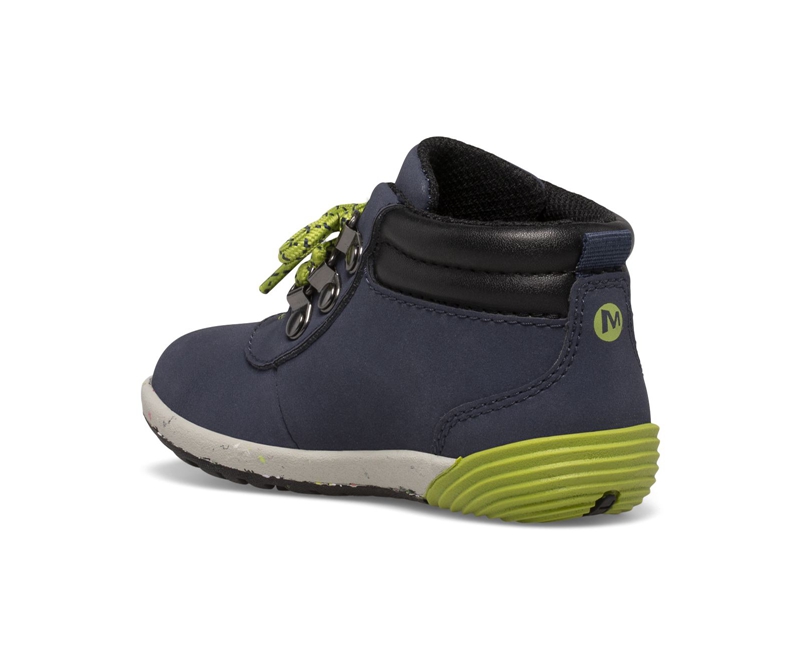 Merrell Bare Steps 2.0 Kids' Winter Boots Navy | 3017-JOZIN