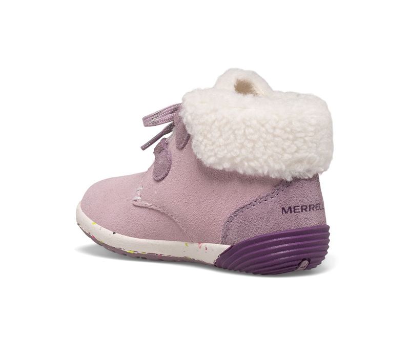 Merrell Bare Steps® Cocoa Jr. Kids' Hiking Boots Pink | 6529-XIBSH