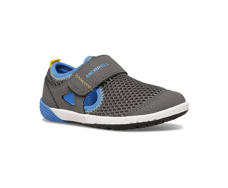 Merrell Bare Steps® H2O Kids' Sneakers Grey / Black / Royal | 1583-NDBWX