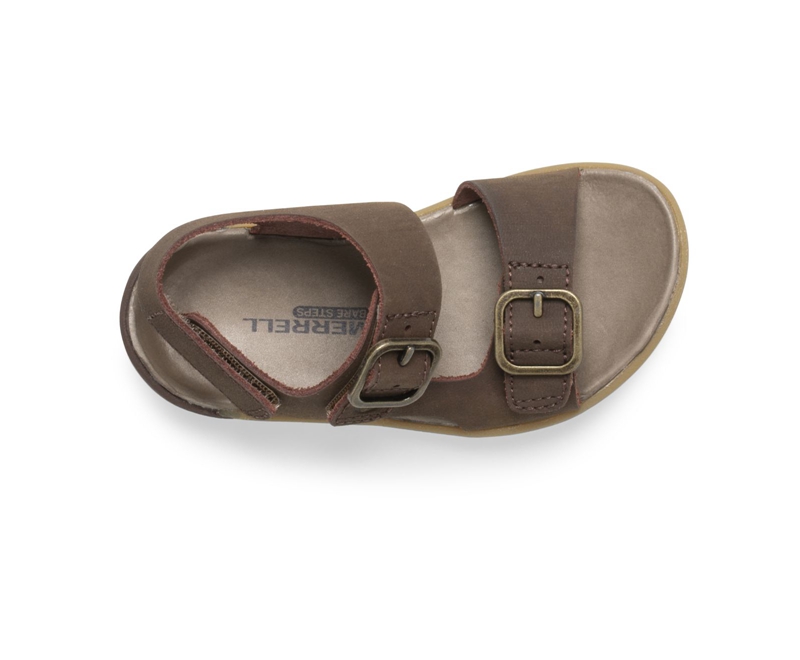 Merrell Bare Steps® Kids' Sandals Brown | 2734-AVPMJ