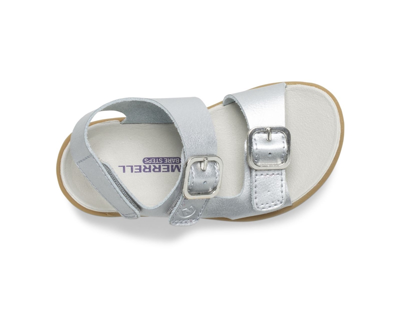 Merrell Bare Steps® Kids' Sandals Silver | 1638-MBPJC