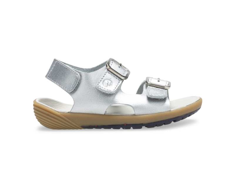 Merrell Bare Steps® Kids\' Sandals Silver | 1638-MBPJC