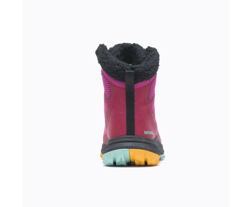 Merrell Bravada Knit Bluff Polar Women's Waterproof Boots Fuchsia | 7438-DZGXR