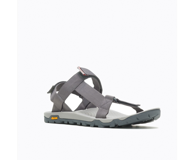 Merrell Breakwater Strap Men's Hiking Sandals Grey | 1457-XZFNU