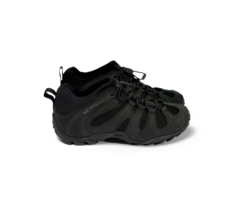 Merrell Cham 8 Stretch Tactical Men's Casual Shoes Black | 8751-ZHLKV