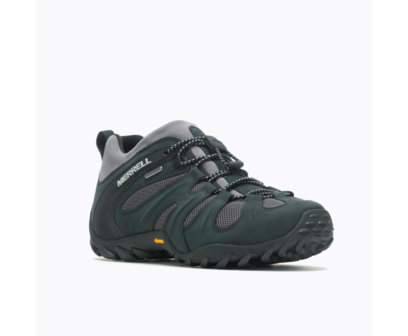 Merrell Chameleon 8 Stretch Men's Hiking Shoes Black / Grey | 9086-WVRNX