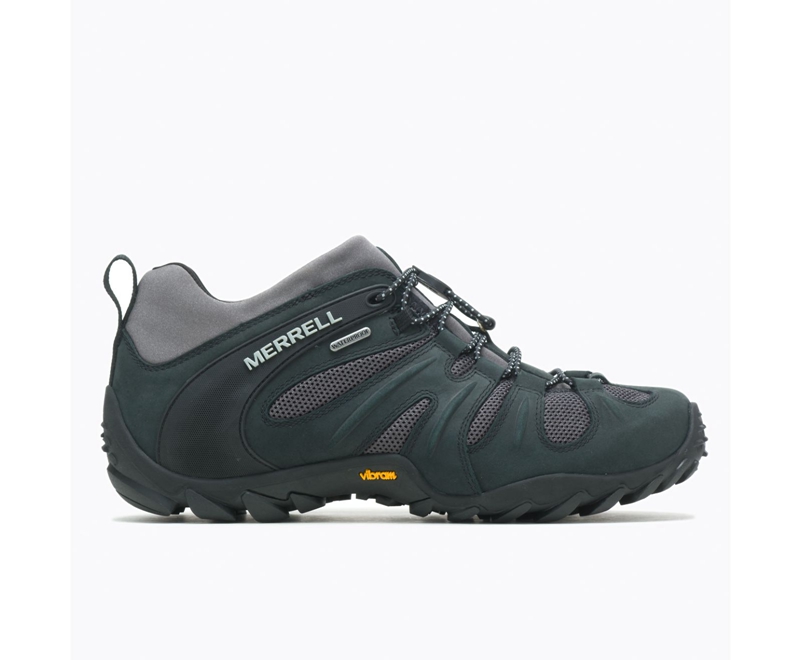 Merrell Chameleon 8 Stretch Men\'s Hiking Shoes Black / Grey | 9086-WVRNX