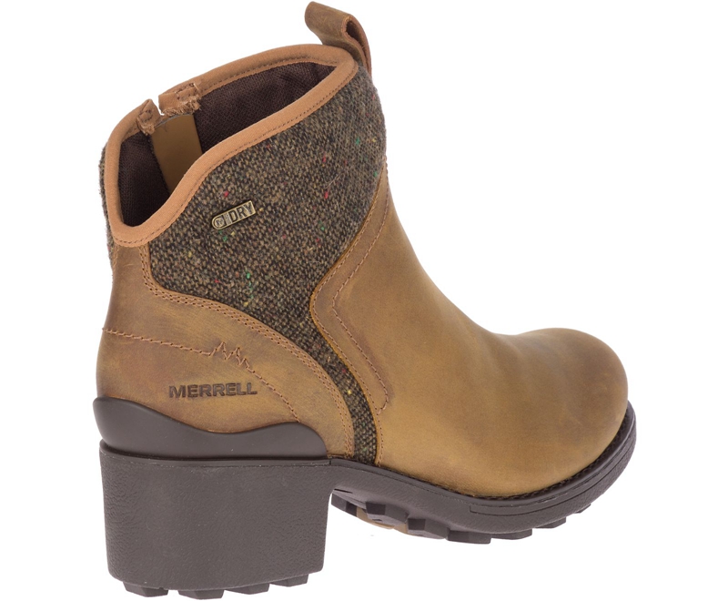 Merrell Chateau II Mid Pull Women's Casual Boots Brown | 3872-WGPMI