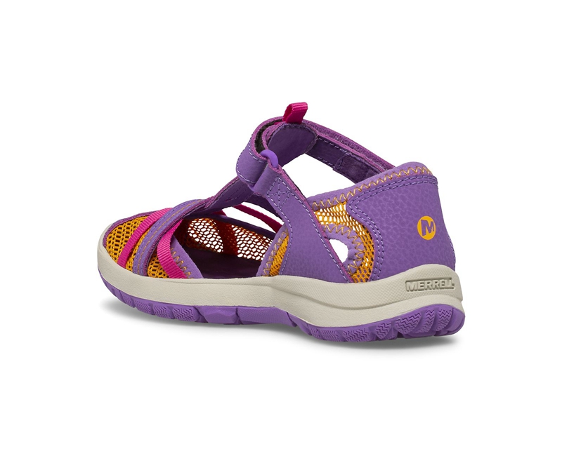 Merrell Dragonfly Kids' Sandals Purple / Orange | 2104-ARGOQ