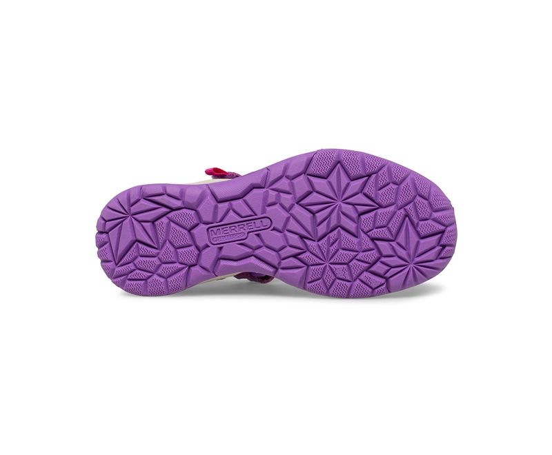 Merrell Dragonfly Kids' Sandals Purple / Orange | 2104-ARGOQ