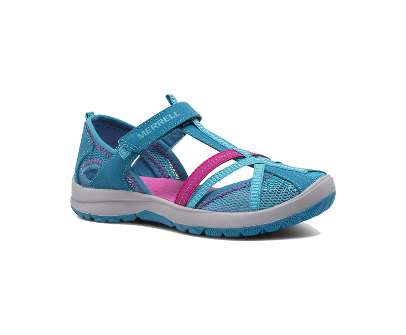 Merrell Dragonfly Kids' Sandals Turquoise | 6309-ONHER