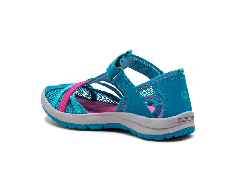 Merrell Dragonfly Kids' Sandals Turquoise | 6309-ONHER