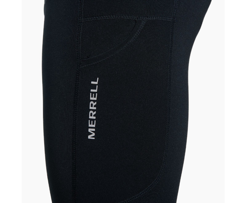 Merrell Evermove Tight Men's Pants Black | 2068-KQHFD