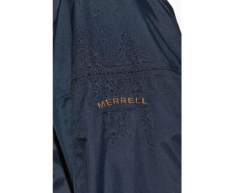 Merrell Fallon Rain Shell Men's Jackets Black | 7923-ZWEVM