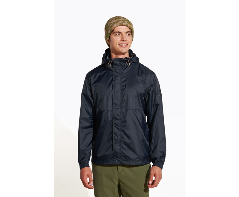 Merrell Fallon Rain Shell Men\'s Jackets Black | 7923-ZWEVM