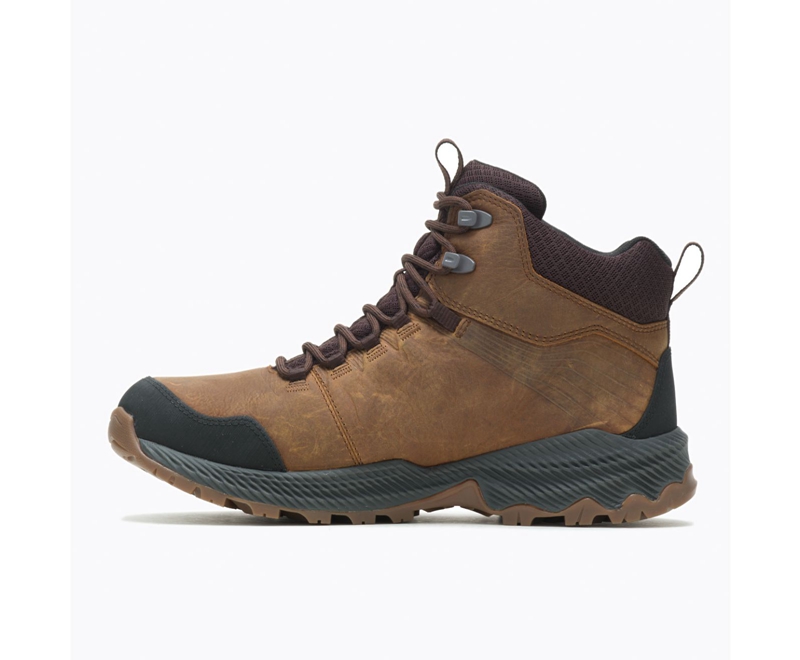 Merrell Forestbound Mid Men's Waterproof Boots Brown | 0356-XCPSQ