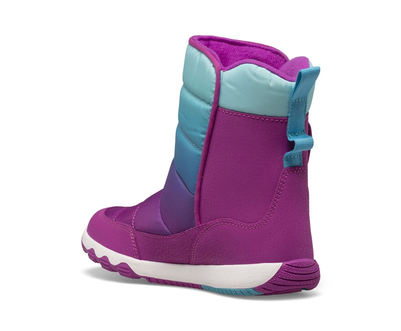 Merrell Free Roam Puffer Kids' Waterproof Boots Turquoise | 8137-NIYXE