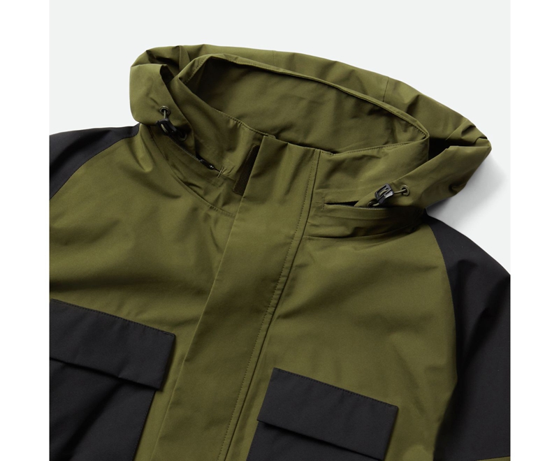 Merrell GORE-TEX® Cargo Pocket Parka Men's Jackets Olive | 7562-XRPZL