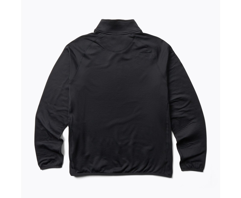 Merrell Geotex 1/4 Zip Men's Sweatshirts Black | 6715-ODTWU