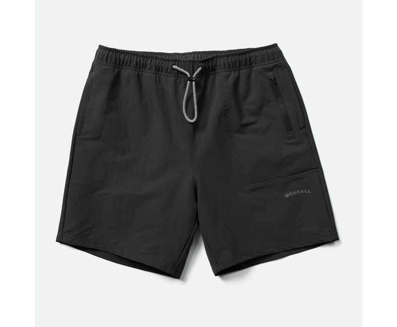 Merrell Hayes Men's Shorts Black | 8324-WVKEL