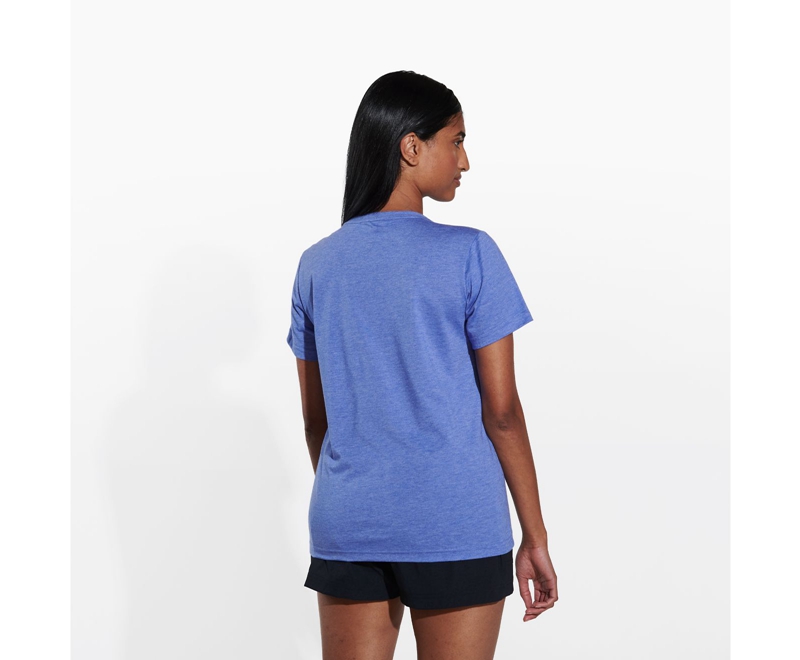 Merrell Hike On Women's T Shirts Blue | 2564-HTKOB