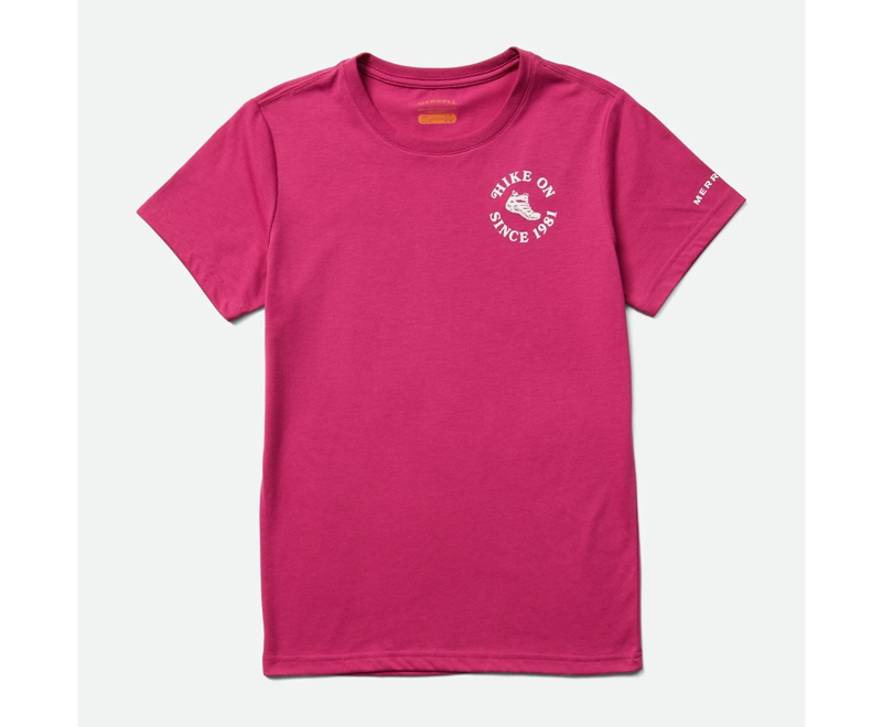 Merrell Hike On Women\'s T Shirts Fuchsia | 7583-QVLYO