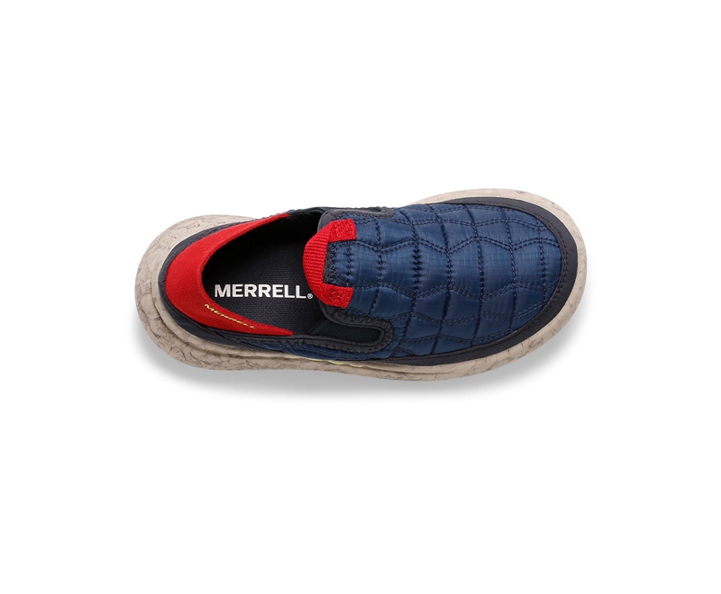 Merrell Hut Moc 2.0 Kids' Casual Shoes Navy | 7065-JKNGP