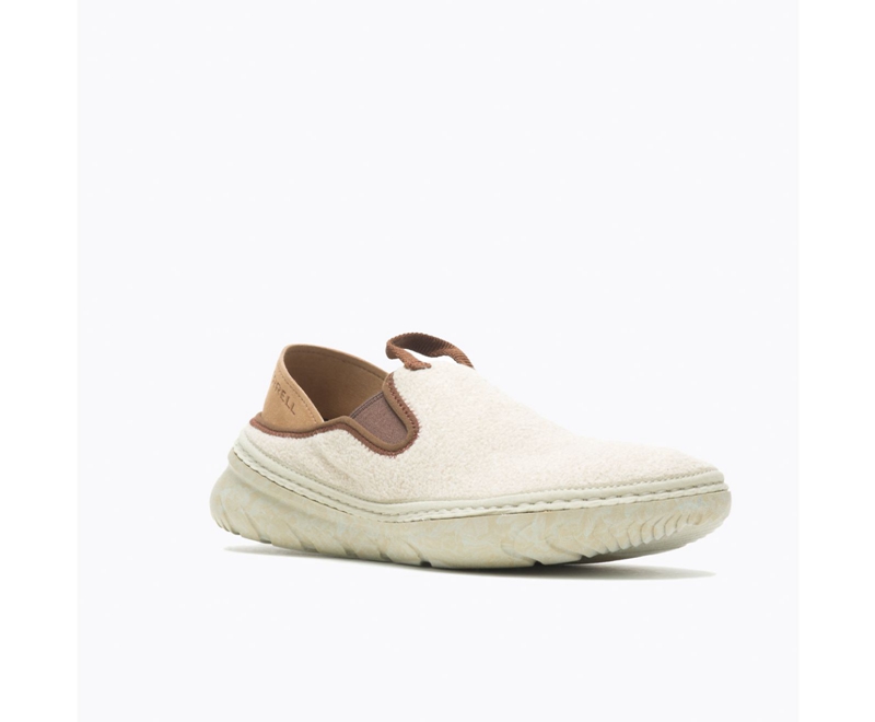 Merrell Hut Moc Cozy II Women's Slip Ons Cream | 1980-UIPDM