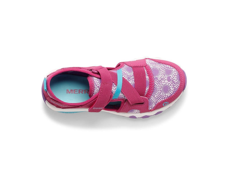 Merrell Hydro Free Roam Chroma Monarch Kids' Sandals Fuchsia | 7516-XWMEK