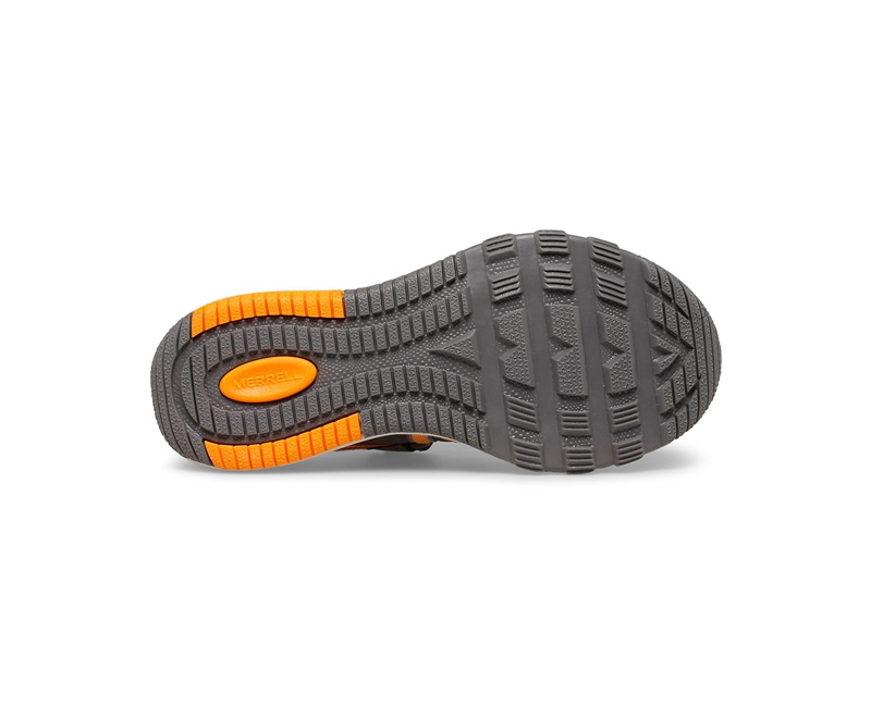 Merrell Hydro Free Roam Kids' Sandals Grey / Orange | 4630-ZPQKU