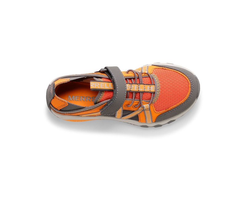 Merrell Hydro Free Roam Kids' Sandals Grey / Orange | 4630-ZPQKU