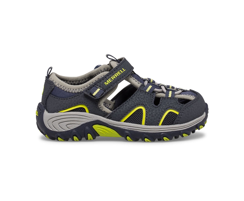 Merrell Hydro H2O Hiker Jr Kids\' Sandals Navy / Light Green | 1936-GWCHS