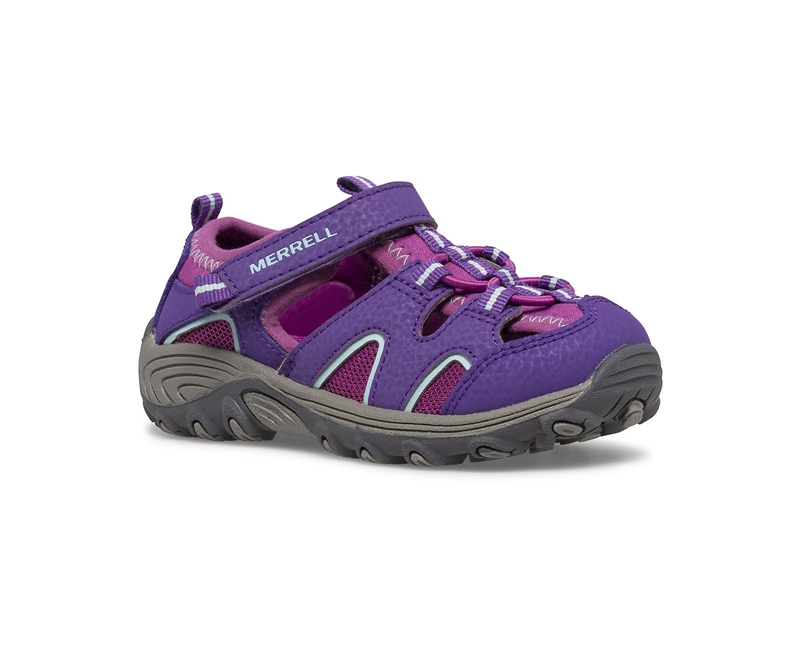 Merrell Hydro H2O Hiker Jr Kids' Sandals Purple | 7453-LGJHC