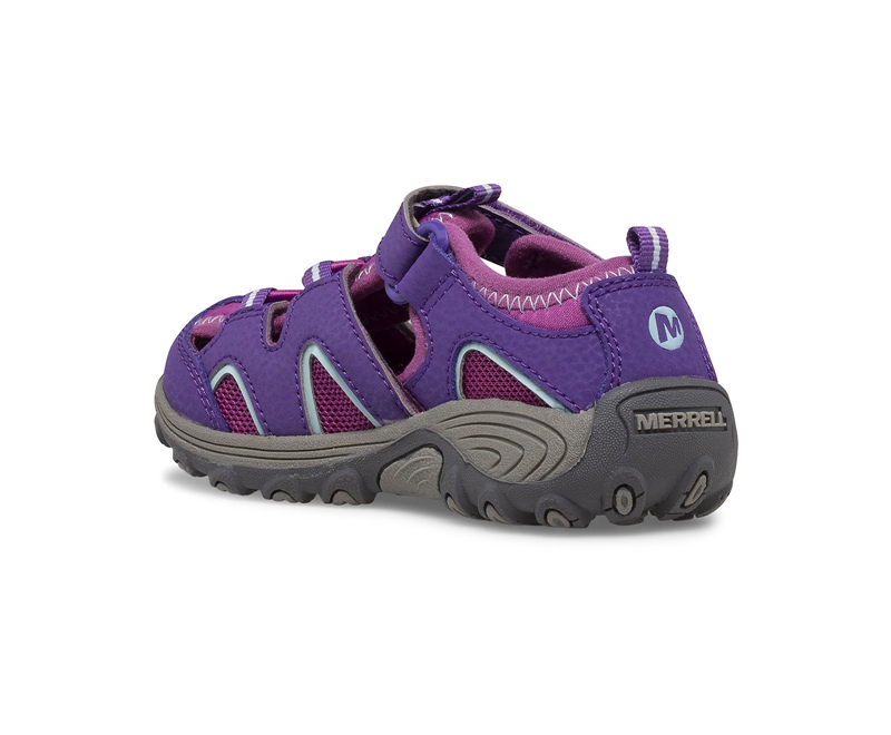 Merrell Hydro H2O Hiker Jr Kids' Sandals Purple | 7453-LGJHC